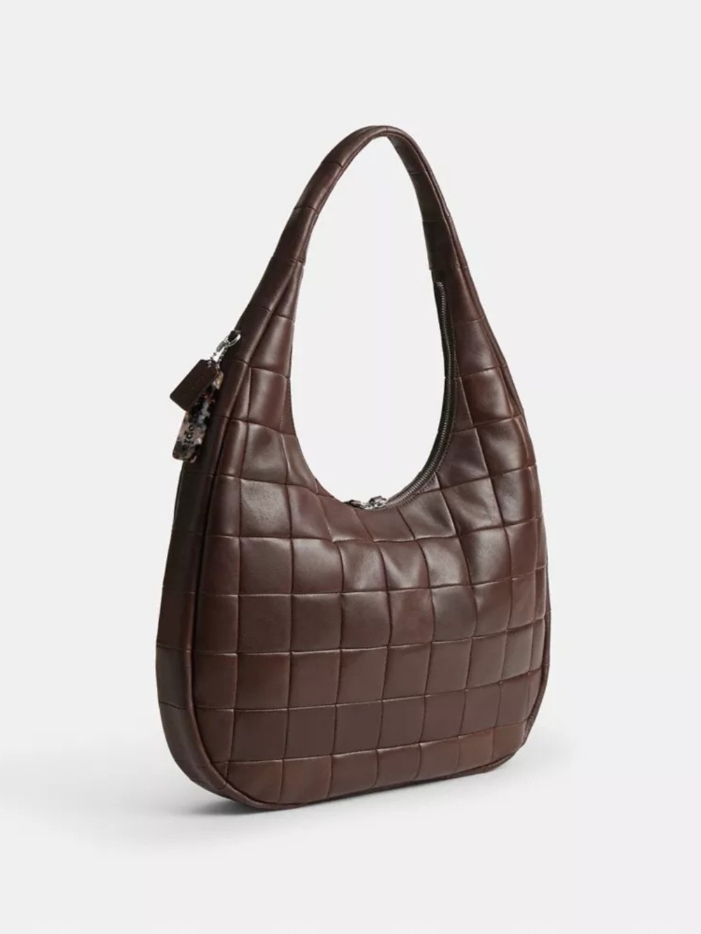 NWT! Coach Quilted Leather Large Crescent Shoulder Bag In Maple ๐ - Picture 11 of 12